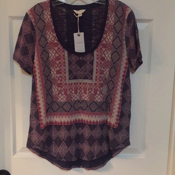 Lucky Brand Tops - Lucky Brand high/low t-shirt size L juniors NWT